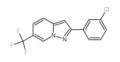 2-(3-氯苯基)-6-(三氟甲基)吡唑并[1,5-a]吡啶结构式