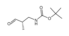 Carbamic acid, [(2S)-2-methyl-3-oxopropyl]-, 1,1-dimethylethyl ester (9CI)结构式