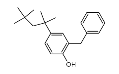 2-Benzyl-4-(1,1,3,3-tetramethyl-butyl)-phenol Structure