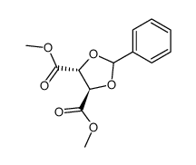 DIMETHYL 2,3-O-BENZYLIDENE-D-TARTRATE结构式