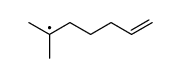 1,1-dimethyl-5-hexenyl radical结构式