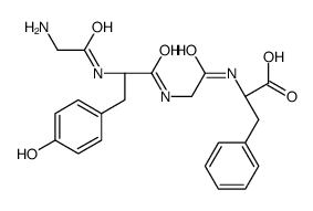 (2S)-2-[[2-[[(2S)-2-[(2-aminoacetyl)amino]-3-(4-hydroxyphenyl)propanoyl]amino]acetyl]amino]-3-phenylpropanoic acid Structure
