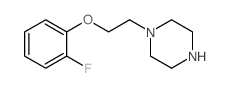 1-(2-(2-氟苯氧基)乙基)哌嗪结构式