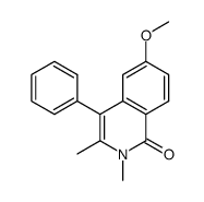 2,3-dimethyl-6-methoxy-4-phenyl-2H-isoquinolin-1-one Structure