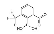 [2-Nitro-6-(trifluoromethyl)phenyl]boronic acid结构式