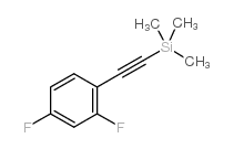 (2,4-二氟苯基乙炔)三甲基硅烷结构式