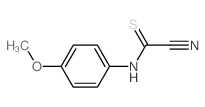 Carbonocyanidothioicamide, N-(4-methoxyphenyl)-结构式