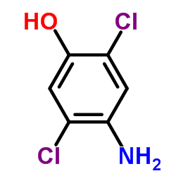 4-氨基-2,5-二氯苯酚结构式