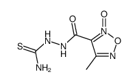 3-(2-carbamothioylhydrazine-1-carbonyl)-4-methyl-1,2,5-oxadiazole 2-oxide结构式