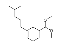 5-(dimethoxymethyl)-1-(4-methylpent-3-enyl)cyclohexene结构式