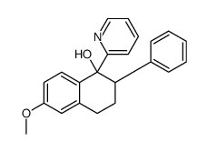 6-methoxy-2-phenyl-1-pyridin-2-yl-3,4-dihydro-2H-naphthalen-1-ol Structure