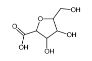 Tetrahydro-3,4-dihydroxy-5-(hydroxymethyl)-2-furancarboxylic acid Structure