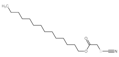 Acetic acid,2-thiocyanato-, tetradecyl ester结构式