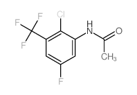 N-[2-chloro-5-fluoro-3-(trifluoromethyl)phenyl]acetamide Structure