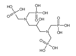 2-羟基-1,3-亚丙基二胺-n,n,n’,n’-四(亚甲基磷酸)结构式