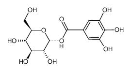 [(2S,3R,4S,5R,6R)-3,4,5-trihydroxy-6-(hydroxymethyl)oxan-2-yl] 3,4,5-trihydroxybenzoate structure