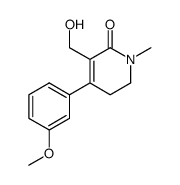 3-hydroxymethyl-4-(3-methoxy-phenyl)-1-methyl-5,6-dihydro-1H-pyridin-2-one结构式