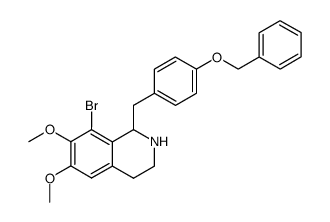 1-(4-benzyloxy-benzyl)-8-bromo-6,7-dimethoxy-1,2,3,4-tetrahydro-isoquinoline Structure