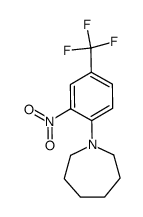 1-[2-NITRO-4-(TRIFLUOROMETHYL)PHENYL]HEXAMETHYLENIMINE结构式