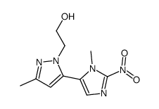 2-[3-methyl-5-(3-methyl-2-nitroimidazol-4-yl)pyrazol-1-yl]ethanol Structure