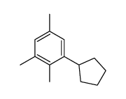 1-cyclopentyl-2,3,5-trimethylbenzene结构式