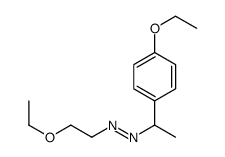2-ethoxyethyl-[1-(4-ethoxyphenyl)ethyl]diazene Structure