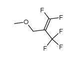 1,1-difluoro-2-trifluoromethyl-3-methoxypropene Structure