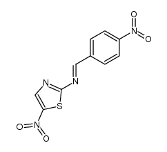 (4-nitro-benzylidene)-(5-nitro-thiazol-2-yl)-amine Structure