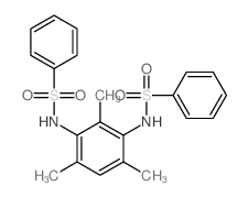 N-[3-(benzenesulfonamido)-2,4,6-trimethyl-phenyl]benzenesulfonamide结构式