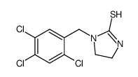 1-[(2,4,5-trichlorophenyl)methyl]imidazolidine-2-thione Structure