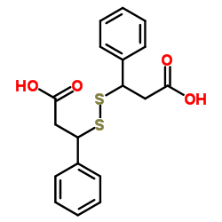 3,3'-Disulfanediylbis(3-phenylpropanoic acid) Structure