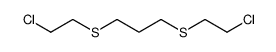 1,3-bis(2-chloroethylthio)propane Structure
