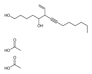 acetic acid,6-ethenyltetradec-7-yne-1,5-diol结构式