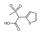 α-methylsulfonyl (2-thienyl)acetic acid Structure
