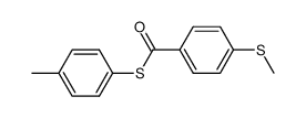 S-p-tolyl 4-(methylthio)benzothioate结构式
