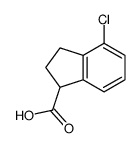4-chloro-2,3-dihydro-1H-indene-1-carboxylic acid结构式