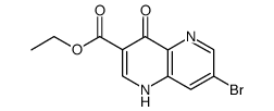 7-Bromo-1,5-naphthyridine-4-oxo-3-carboxylic acid ethyl ester Structure