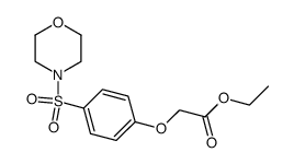 [4-(Morpholine-4-sulfonyl)-phenoxy]-acetic acid ethyl ester Structure