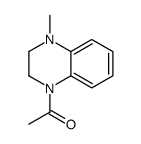 (9CI)-1-乙酰基-1,2,3,4-四氢-4-甲基喹噁啉结构式