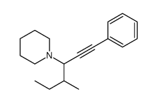 1-(4-methyl-1-phenylhex-1-yn-3-yl)piperidine结构式