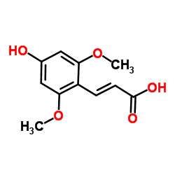 2,6-DIMETHOXY-4-HYDROXYCINNAMIC ACID Structure