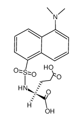 DANSYL-DL-GLUTAMIC ACID DI(CYCLOHEXYLAMMONIUM) SALT结构式