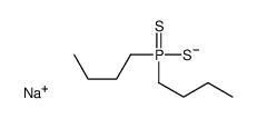 Dibutyldithiophosphinic acid sodium salt Structure