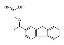 (+)-(1-(2-Fluorenyl)-aethylmercapto)essigsaeuremid [German] Structure