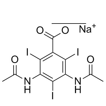 泛影酸钠结构式