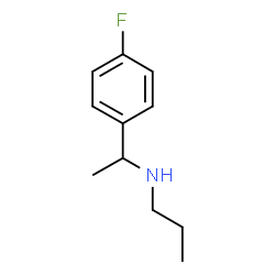 N-(1-(4-氟苯基)乙基)丙-1-胺结构式