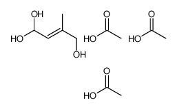 acetic acid,3-methylbut-2-ene-1,1,4-triol Structure