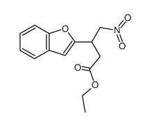 nitro-4 (benzofuryl-2)-3 butyrate d'ethyle Structure