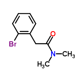 N,N-二甲基-2-(2-溴苯基)乙酰胺结构式
