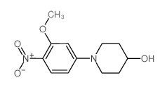 1-[3-(甲基氧基)-4-硝基苯基]-4-羟基哌啶结构式